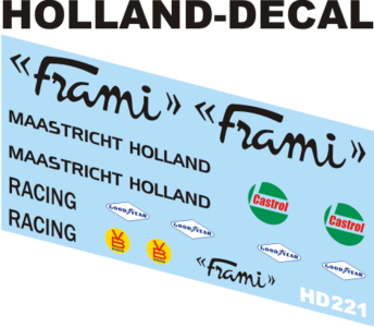 Frami busje decals 1/43 (HD221)