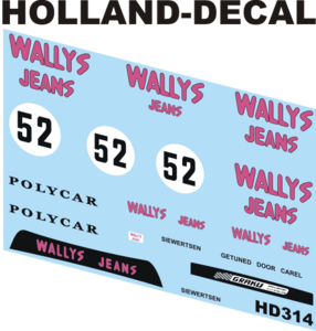 Porsche 911 Carrera RSR Wallys Jeans 1/43 (HD314)