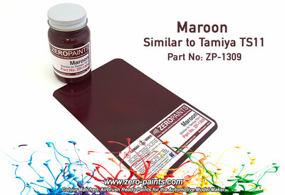 Zero Paints ZP-1309 Maroon (Simular to Tamiya TS-11) 60ml