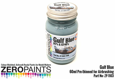 Zero Paints ZP-1103 Gulf Blue 917'S & GT40'S 60ml