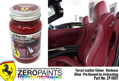 Zero Paints ZP-1007 Ferrari Leather Colour Paints 60ml